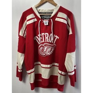 Detroit Red Wings 2014 NHL Shirt Hockey Jersey Reebok‎ #35 Howard Sz 50